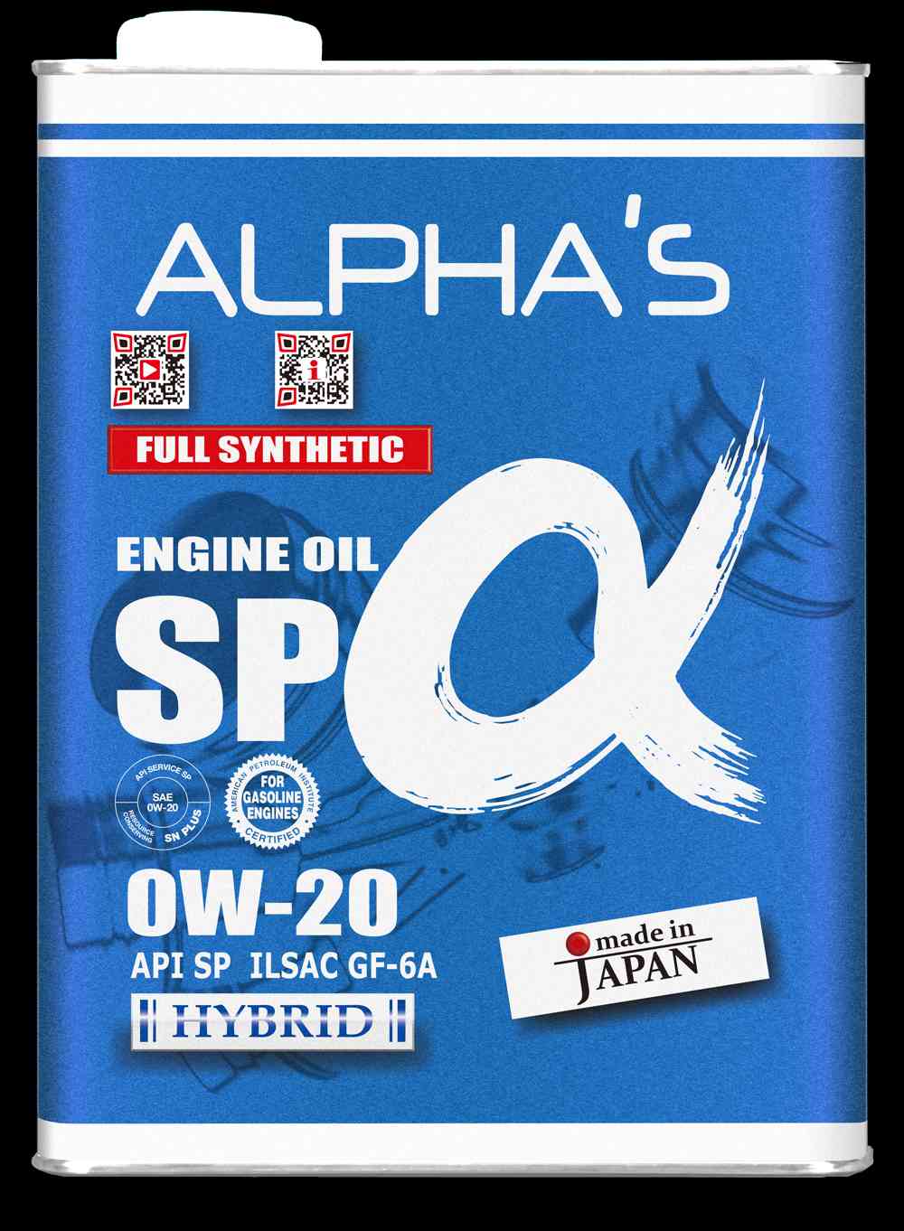 Масло моторное 0W-20 4л SP/GF-6A (синтетика) (ALPHAS) 809444
